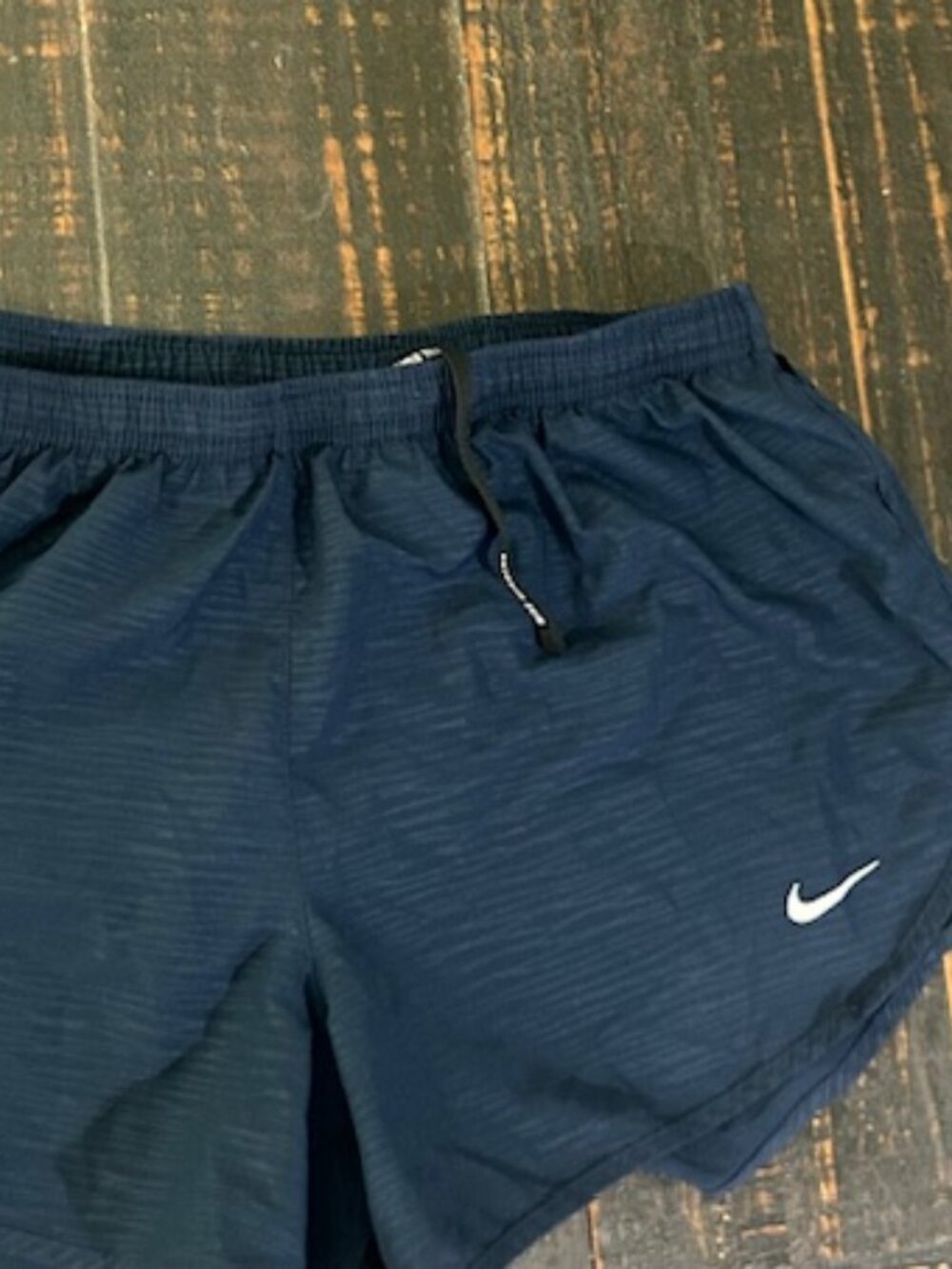 Nike shorts with back zipper dri-fit navy like new